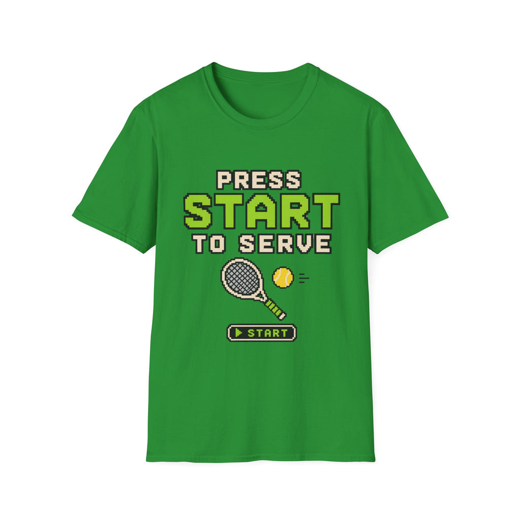 Press Start to Serve Retro Game T shirt