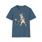 Serious Cat Tennis T shirt