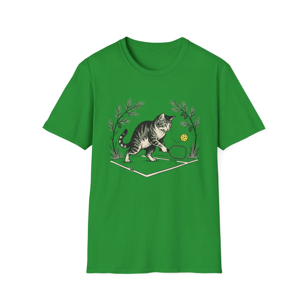Cat playing pickleball T shirt