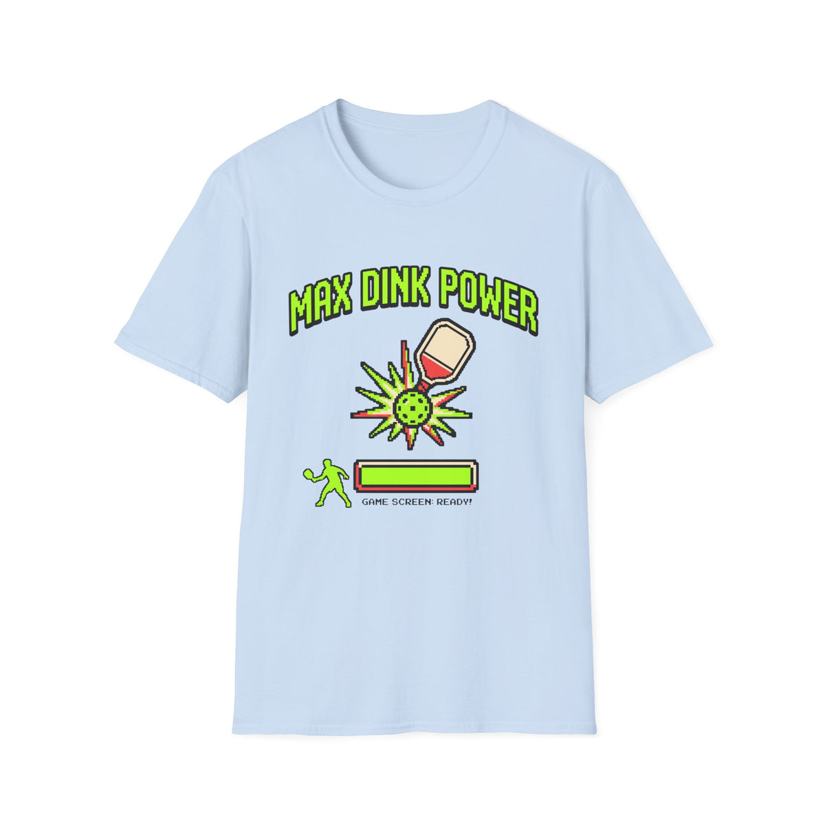Max Dink Power retro arcade T shirt