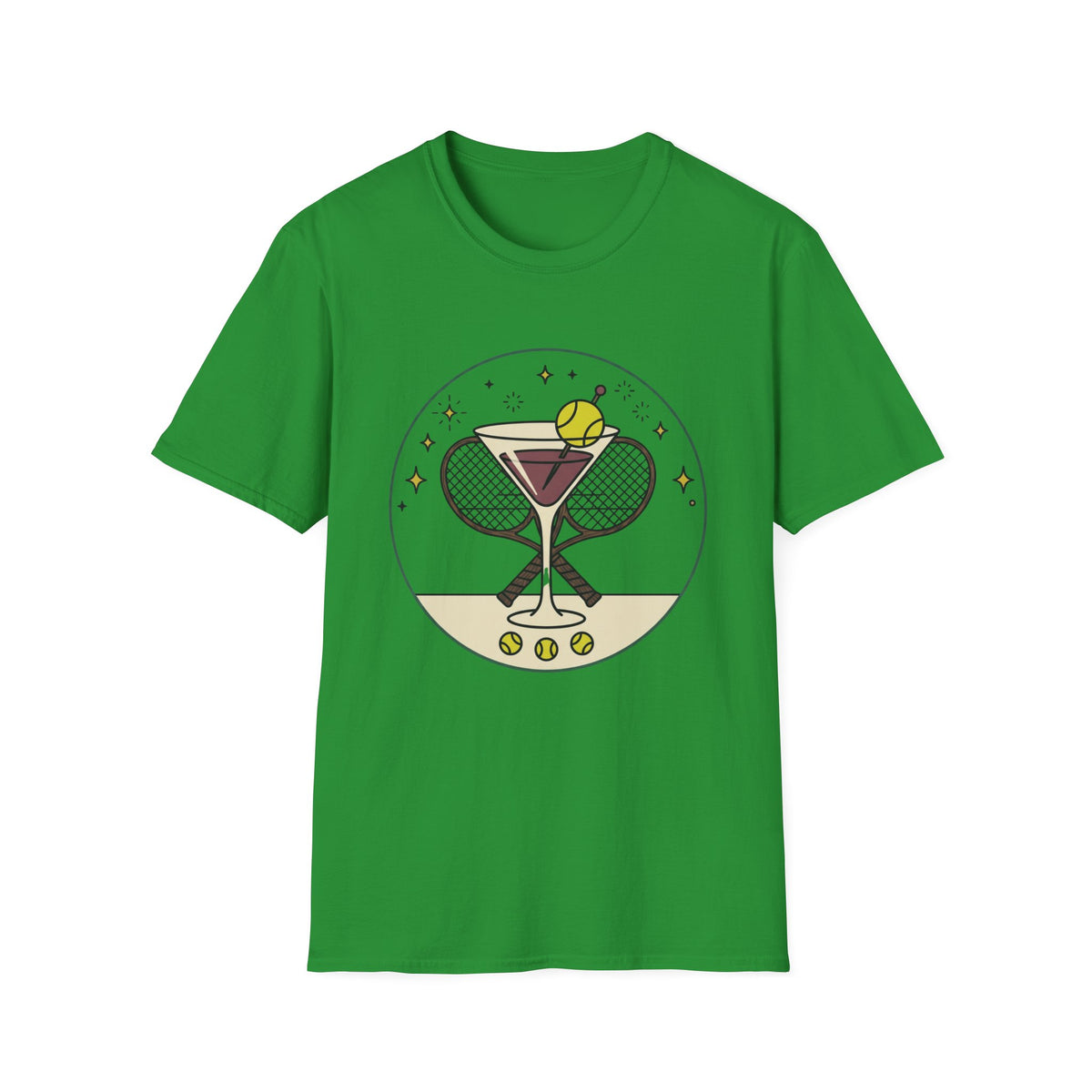 Tennis Wine Drink T Shirt