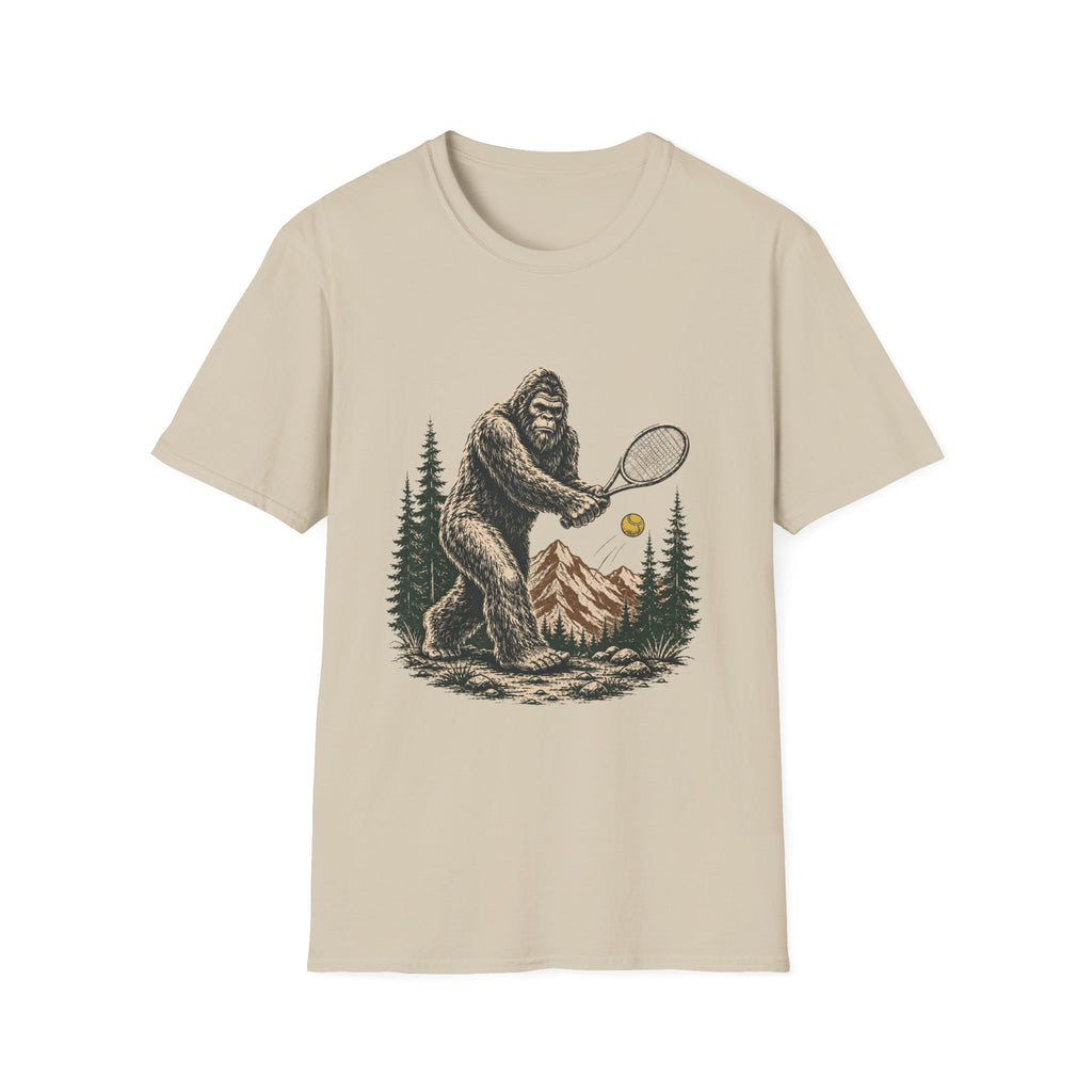Big Foot playing Tennis T Shirt