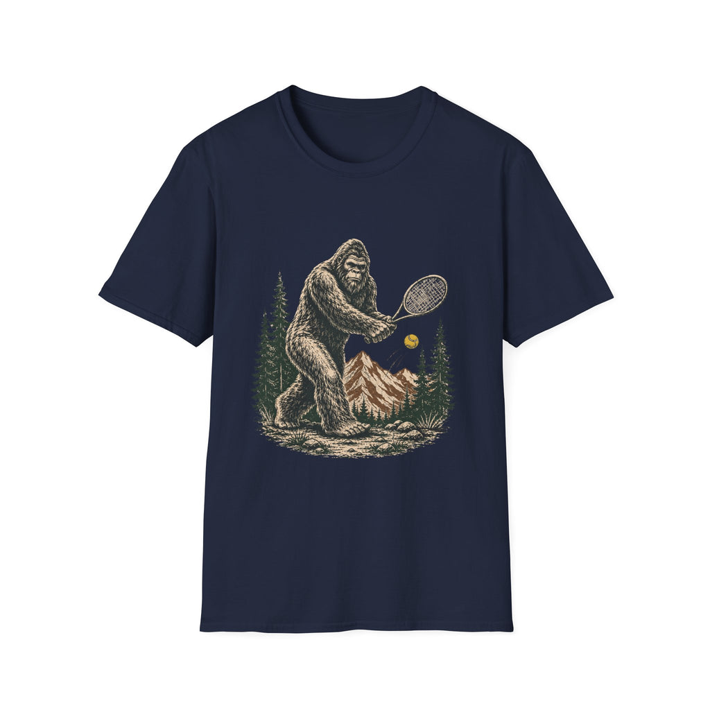 Big Foot playing Tennis T Shirt