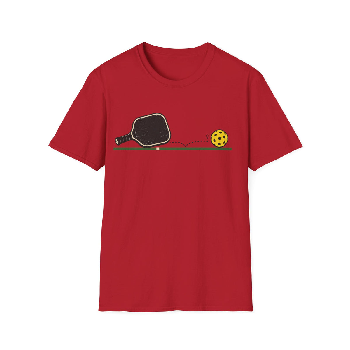 Pickleball across the line Graphic T shirt