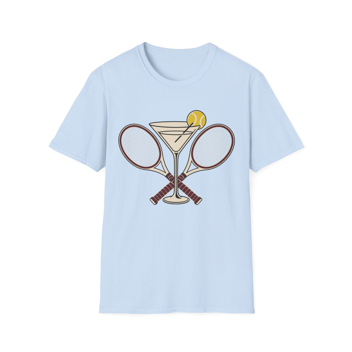 Tennis Wine glass T Shirt