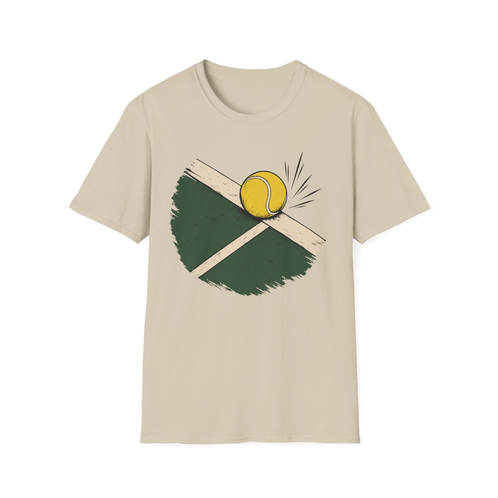 Tennis ball on the Line Graphic T shirt