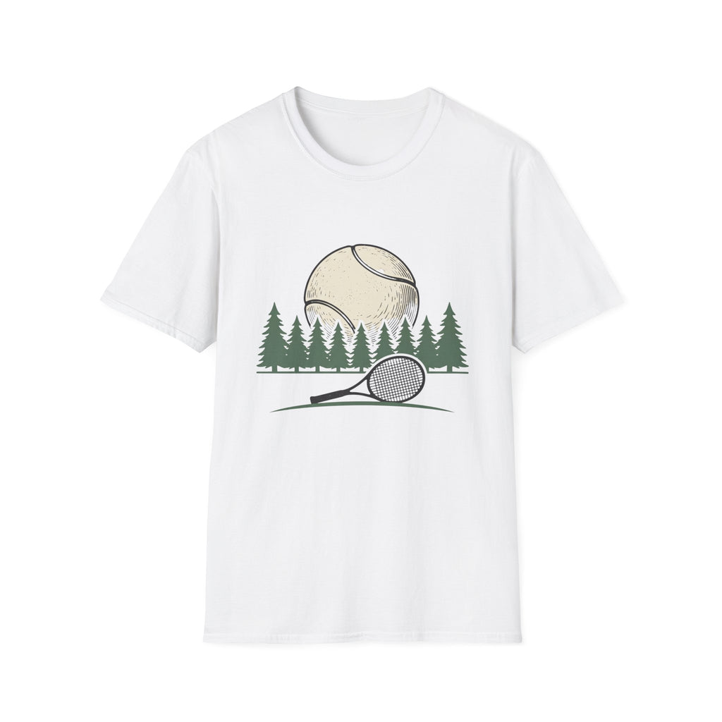 Tennis ball with Pine trees  T shirt