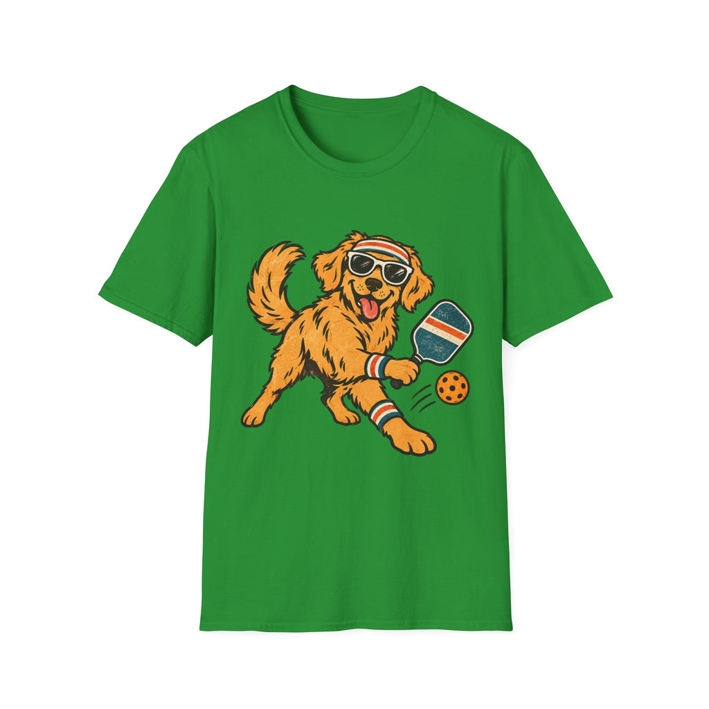 Dog playing pickleball T shirt