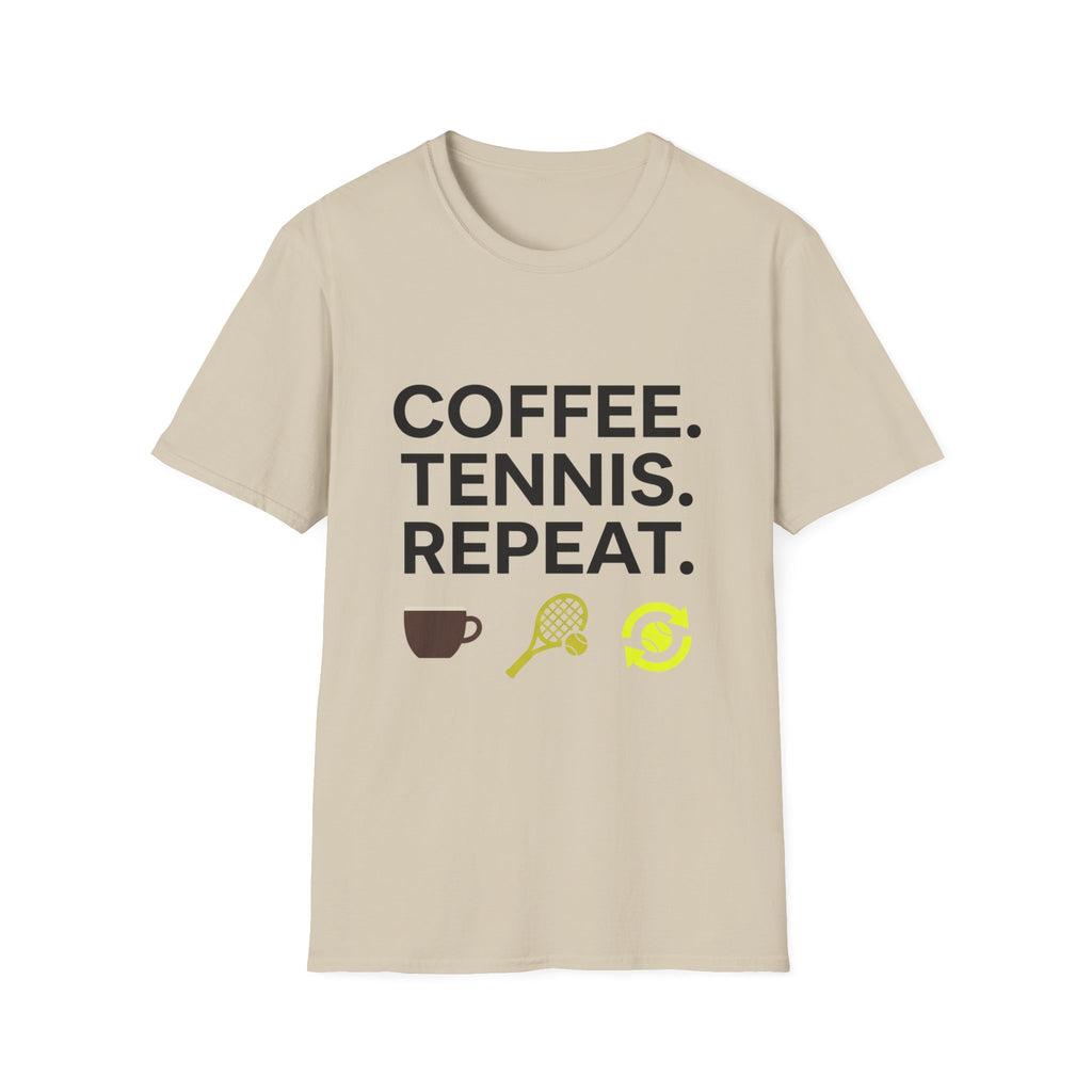 Coffee Tennis Repeat T Shirt