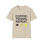 Coffee Tennis Repeat T Shirt
