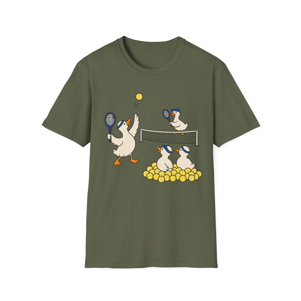 Ducks Playing Tennis T Shirt