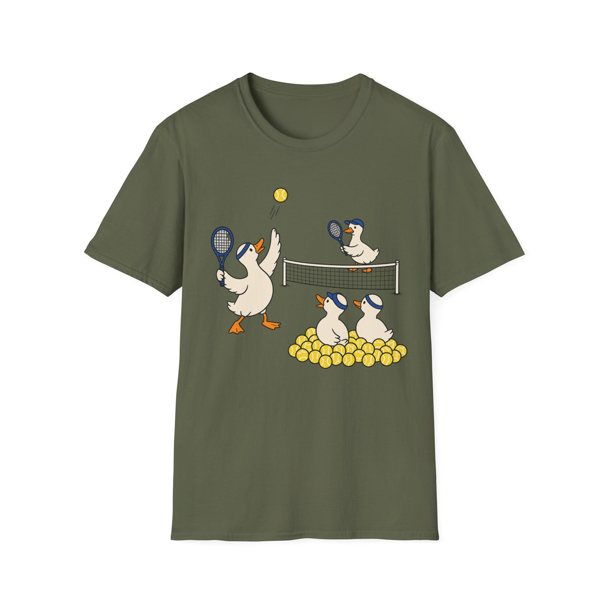 Ducks Playing Tennis T Shirt