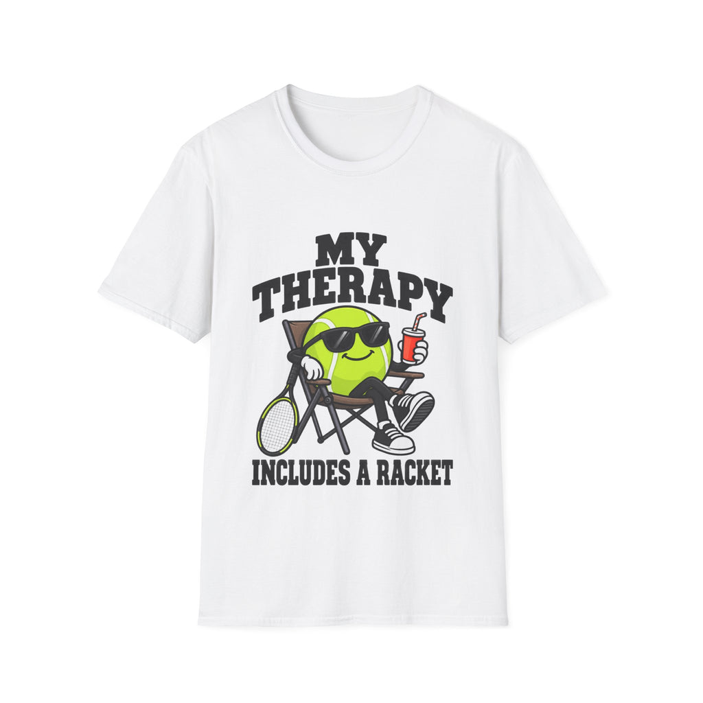 My Therapy includes a racket  T shirt