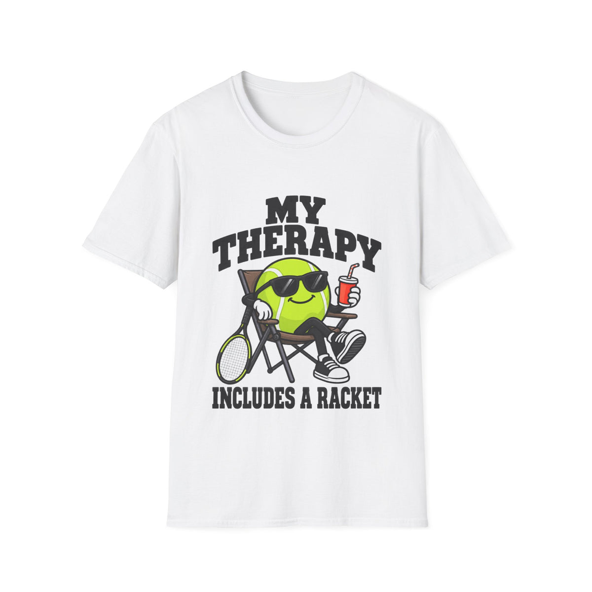 My Therapy includes a racket  T shirt