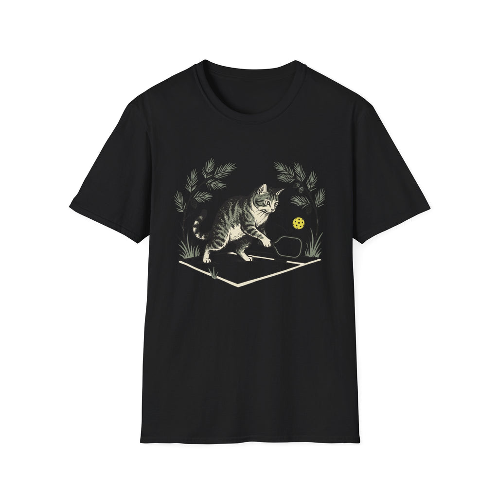 Cat playing pickleball T shirt