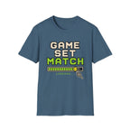 Game Set Match Retro Gaming T shirt