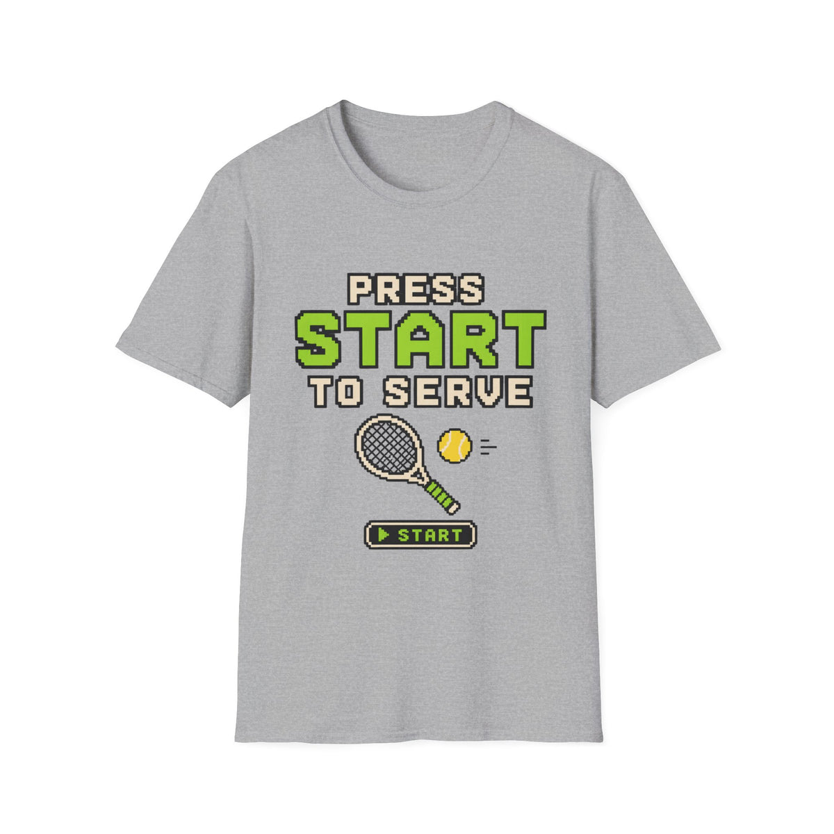 Press Start to Serve Retro Game T shirt