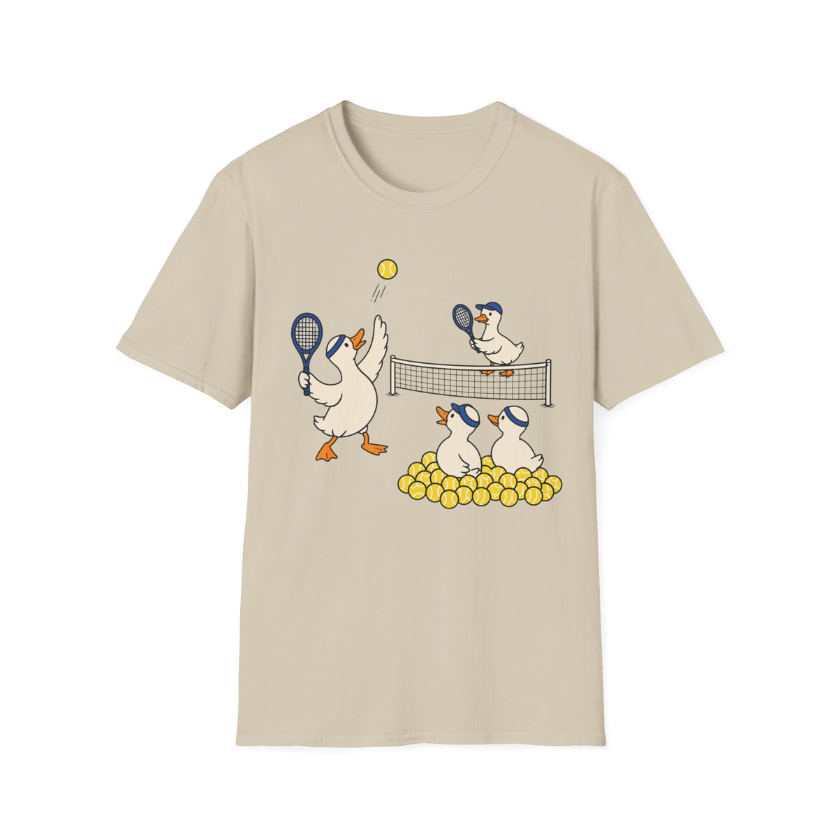 Ducks Playing Tennis T Shirt