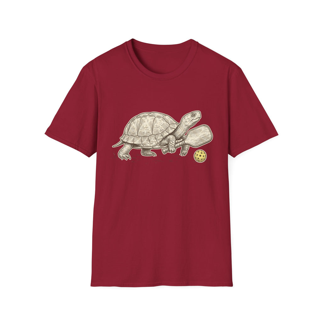 Turtle playing pickleball T shirt