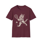 Cat Playing Tennis T Shirt