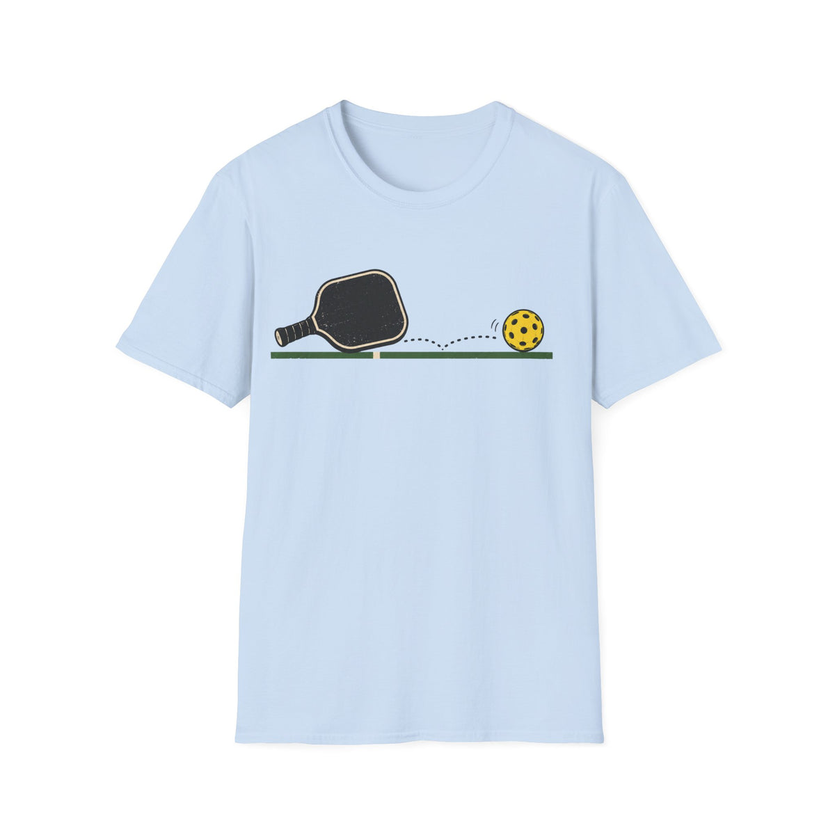 Pickleball across the line Graphic T shirt