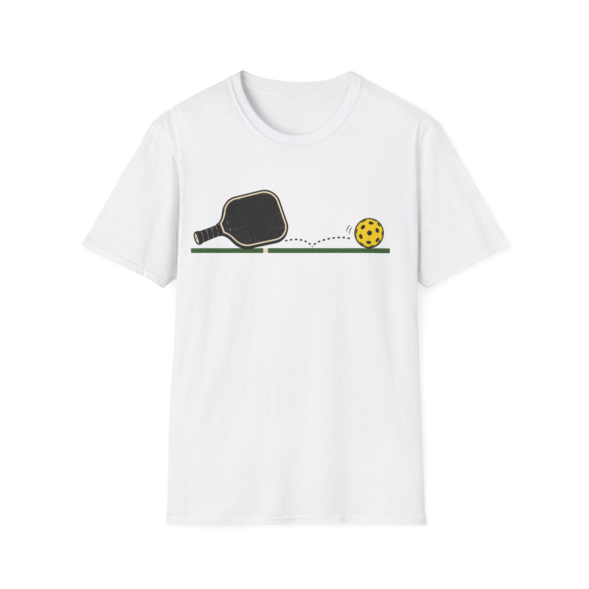 Pickleball across the line Graphic T shirt
