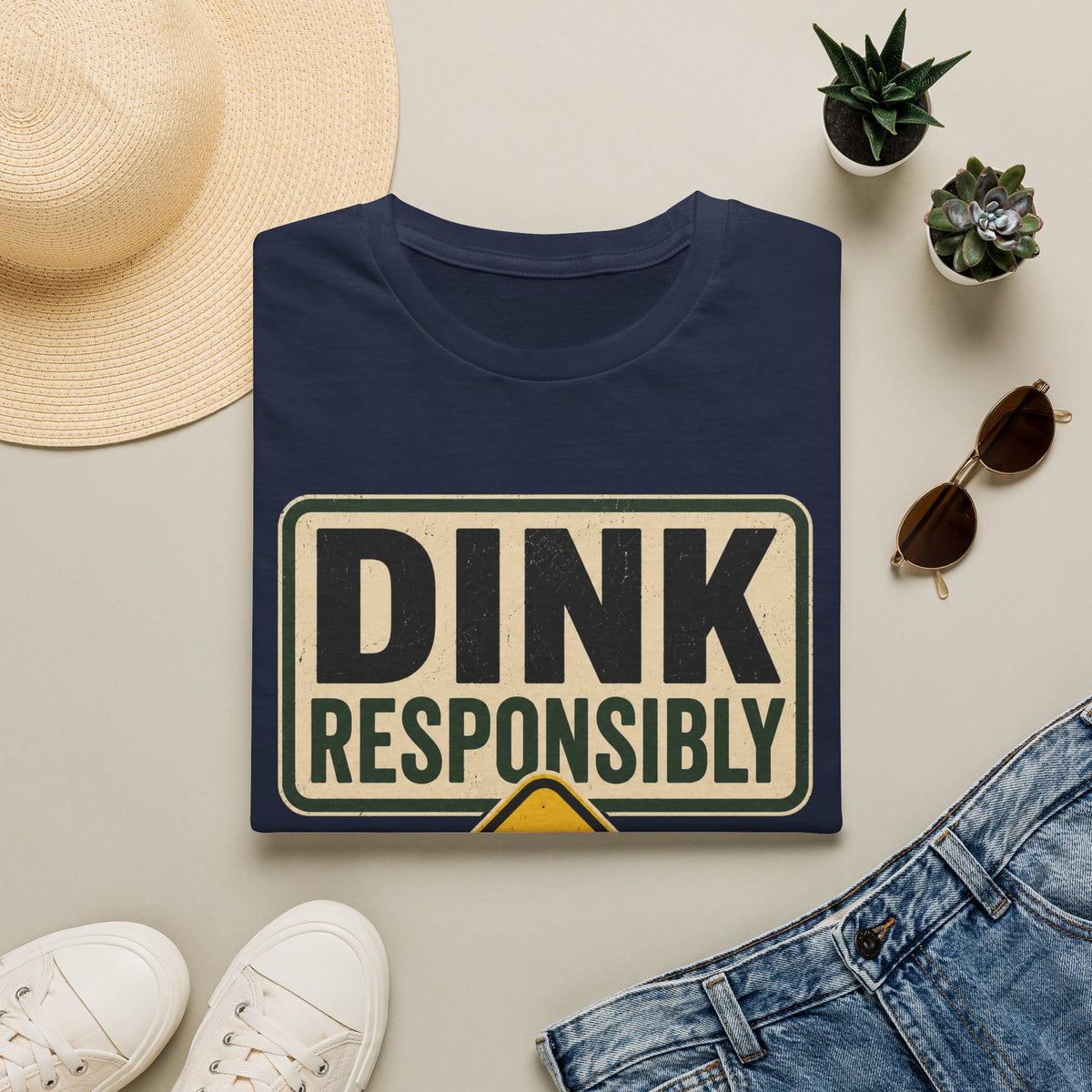 Dink responsibly hazard T shirt