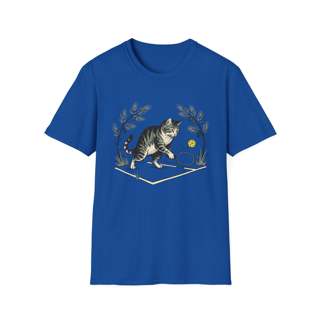 Cat playing pickleball T shirt