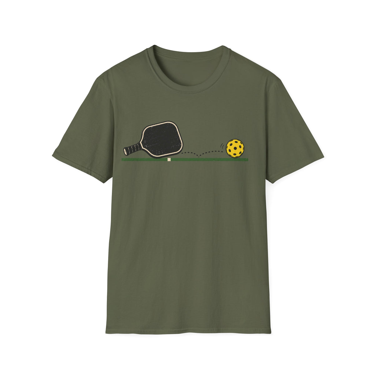 Pickleball across the line Graphic T shirt