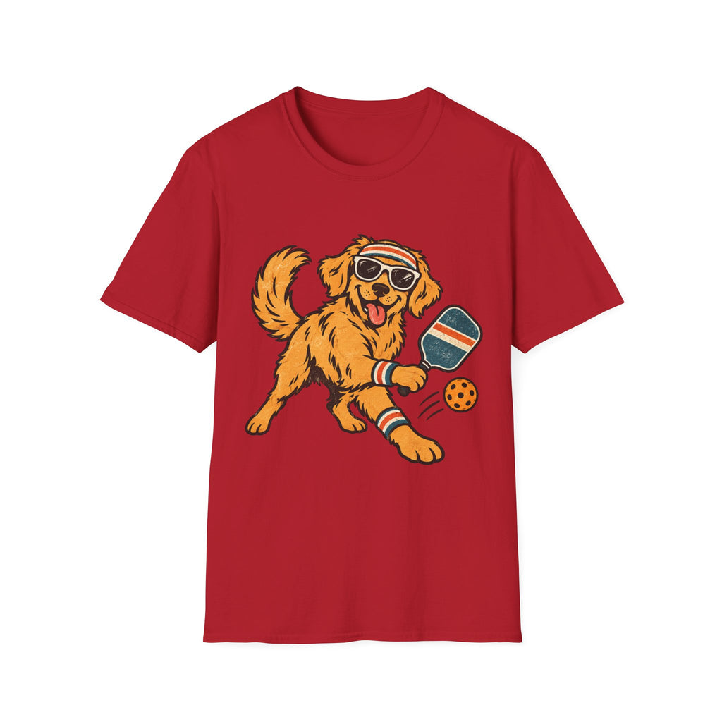 Dog playing pickleball T shirt