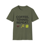 Coffee Tennis Repeat T Shirt