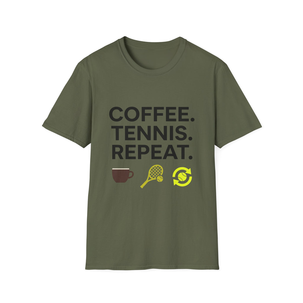Coffee Tennis Repeat T Shirt