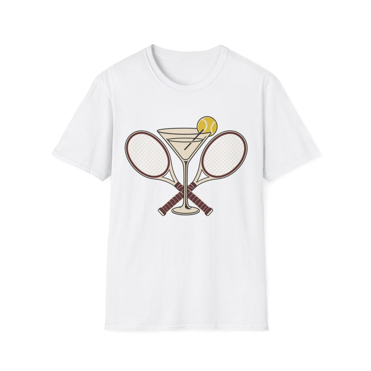 Tennis Wine glass T Shirt
