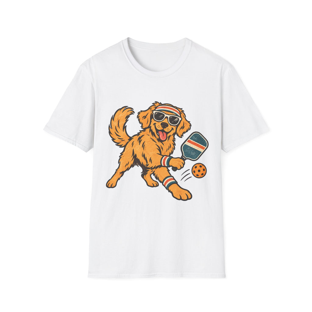 Dog playing pickleball T shirt