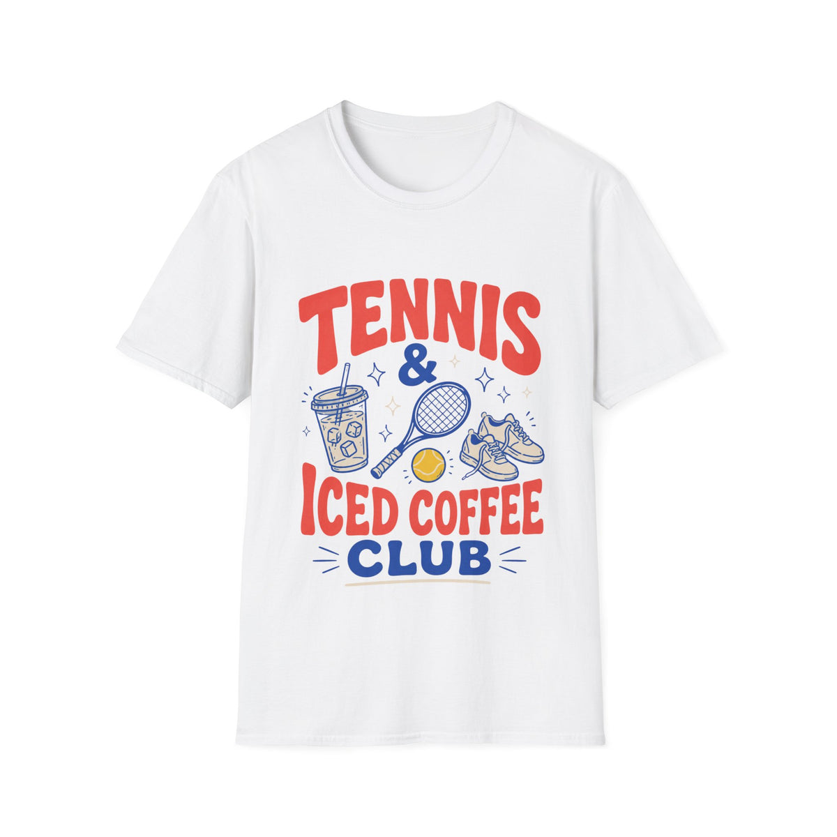 Tennis Iced Coffee Club T Shirt