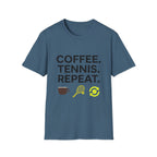 Coffee Tennis Repeat T Shirt