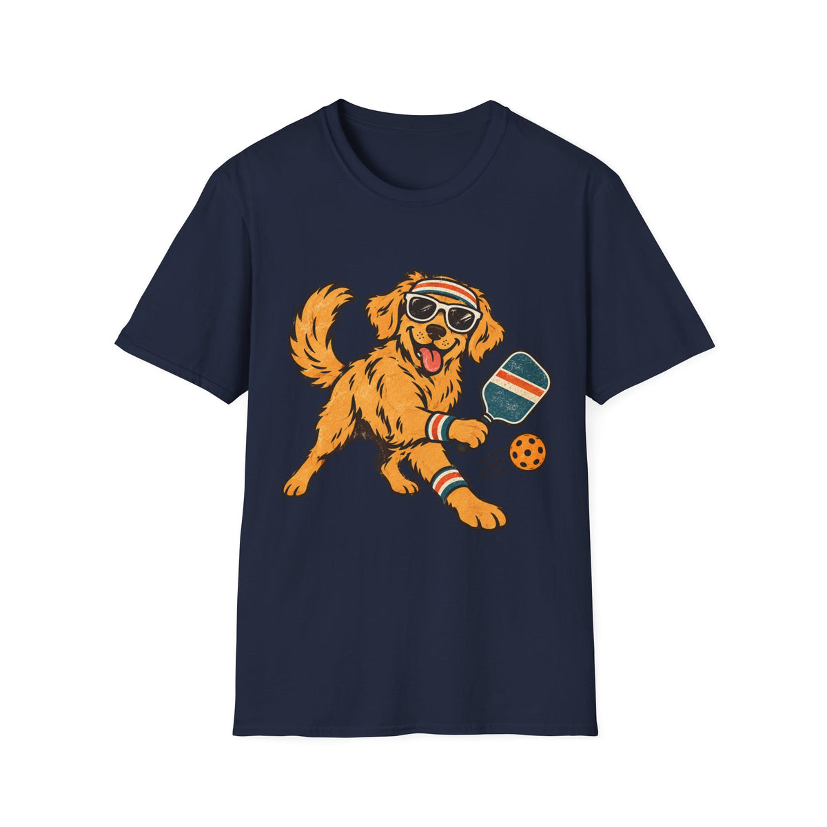 Dog playing pickleball T shirt