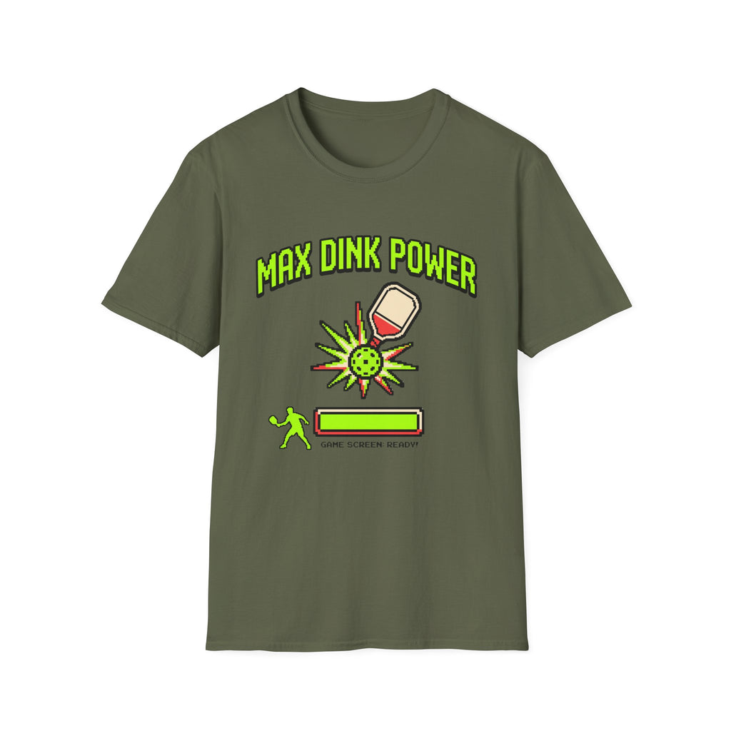 Max Dink Power retro arcade T shirt