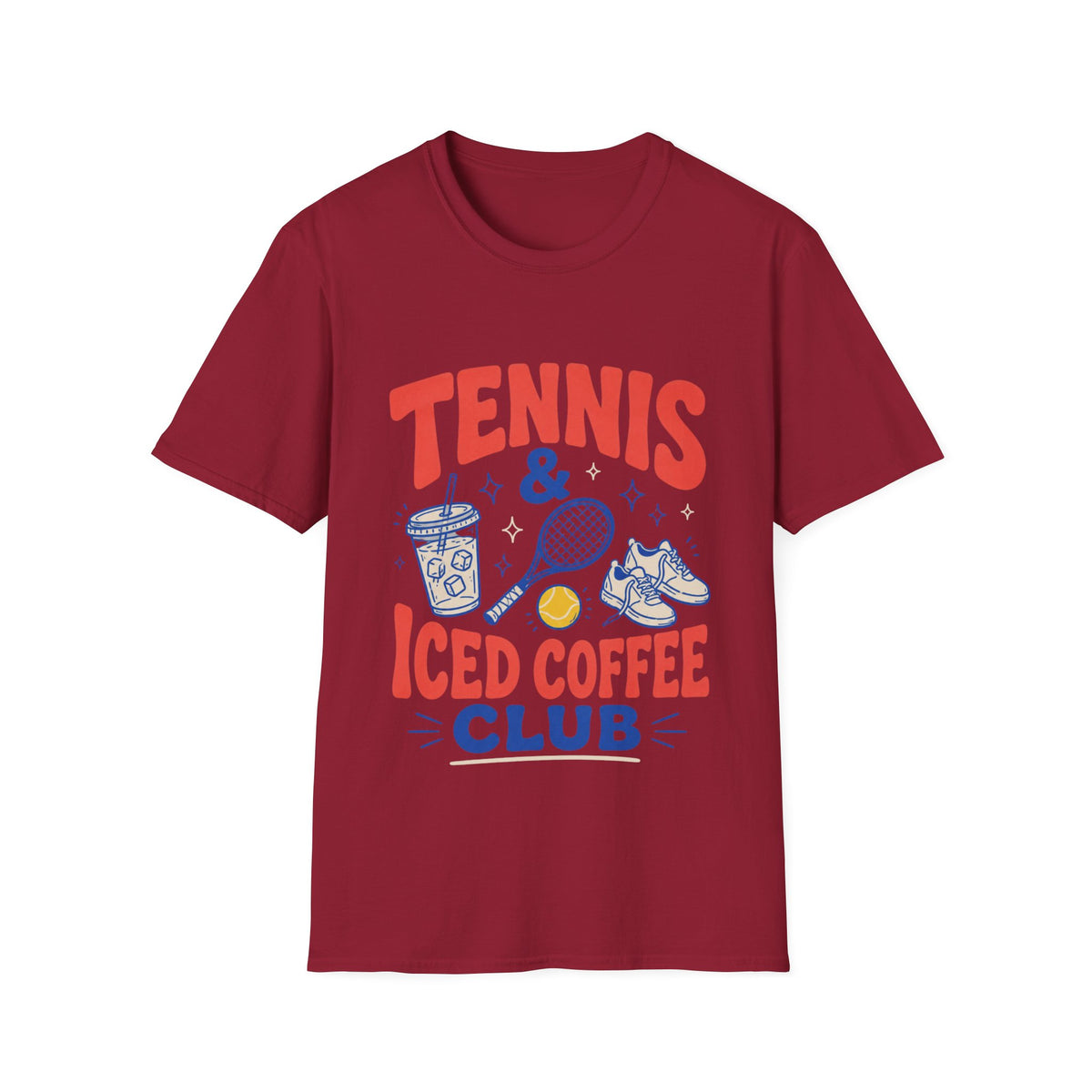 Tennis Iced Coffee Club T Shirt