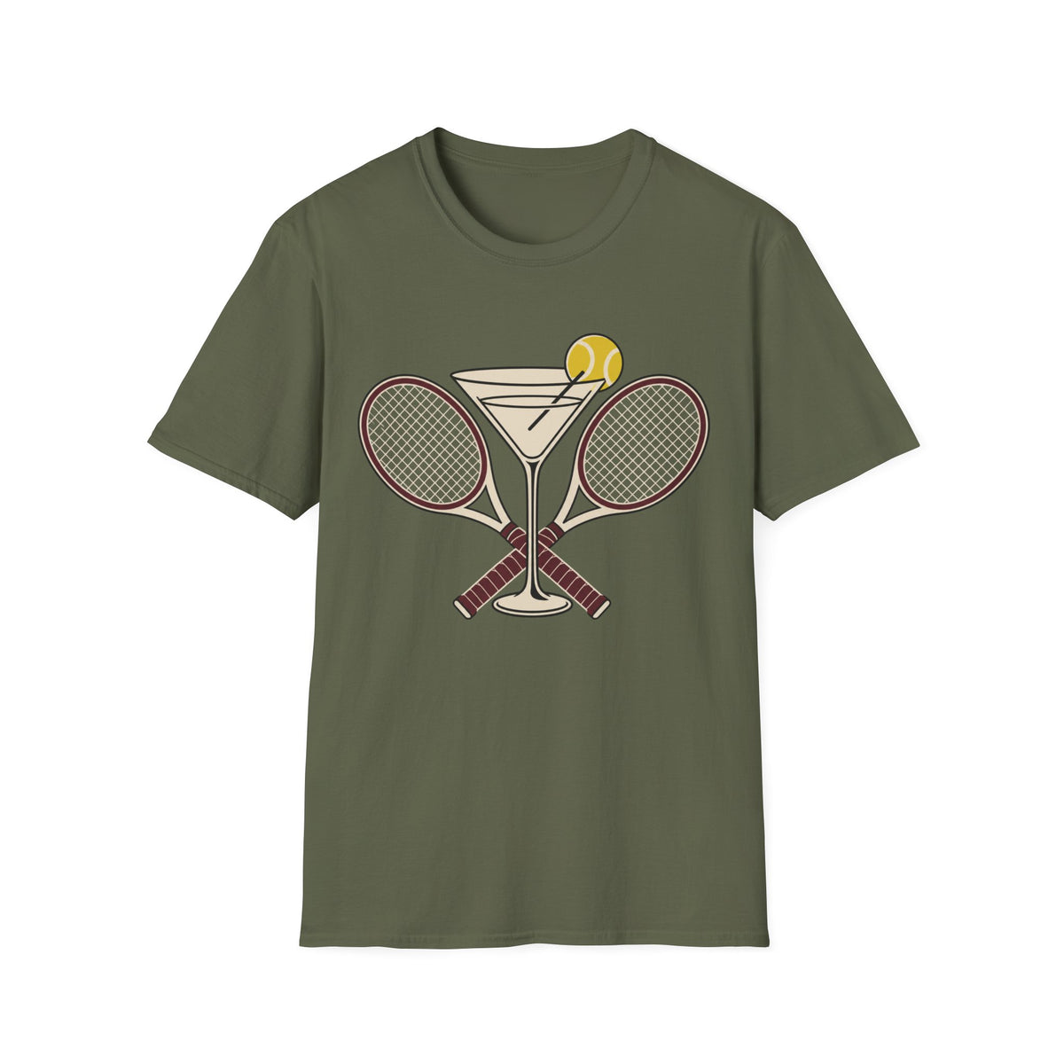 Tennis Wine glass T Shirt