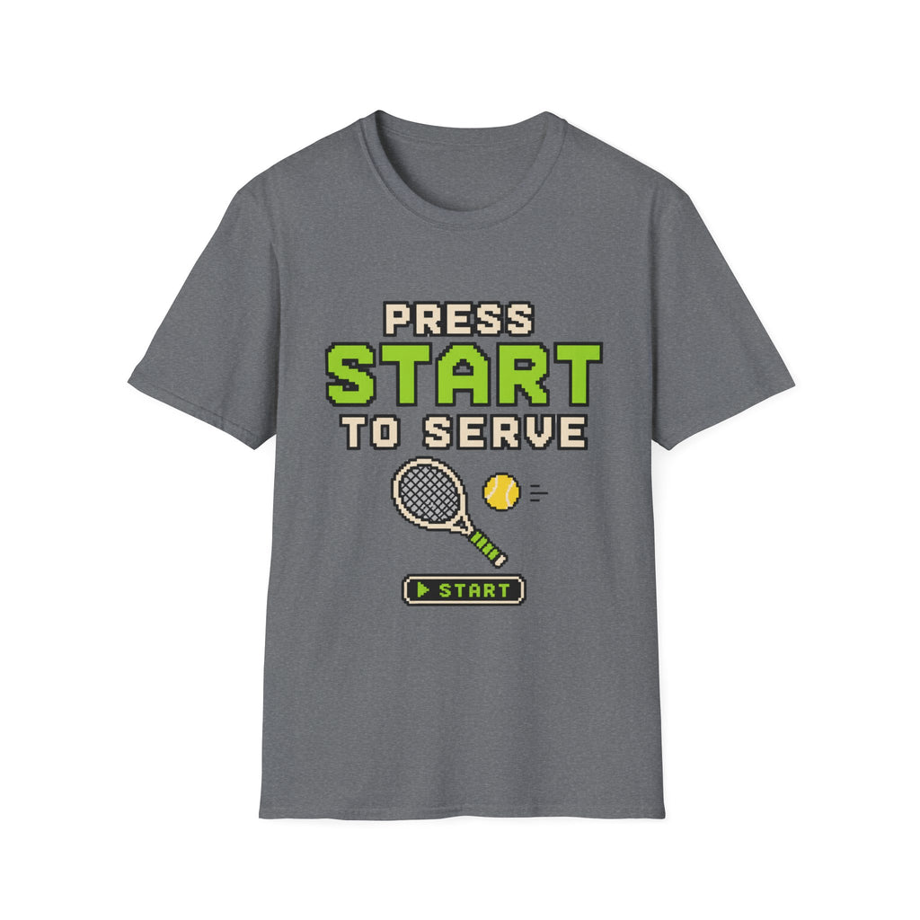 Press Start to Serve Retro Game T shirt