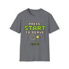 Press Start to Serve Retro Game T shirt