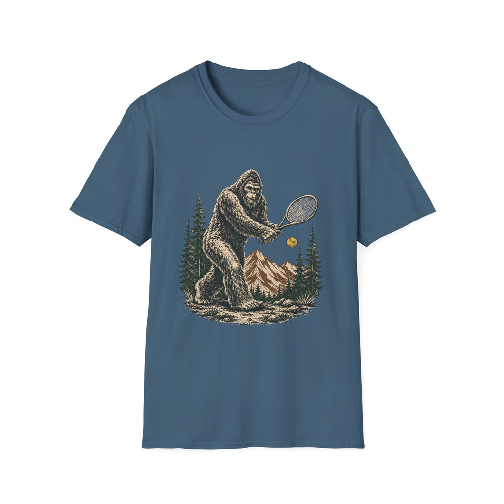 Big Foot playing Tennis T Shirt