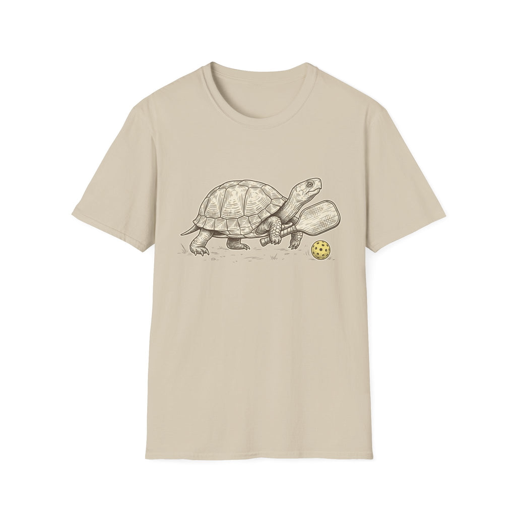 Turtle playing pickleball T shirt