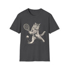 Cat Playing Tennis T Shirt