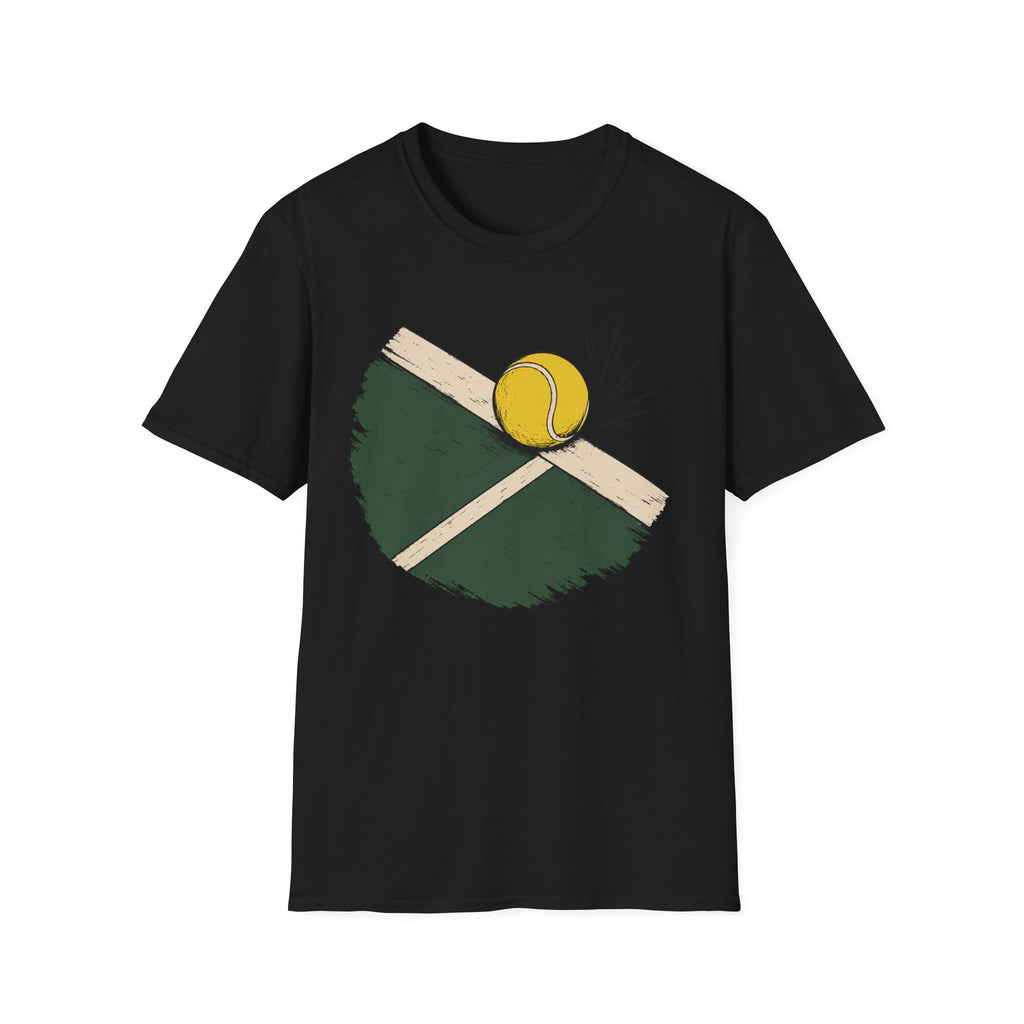 Tennis ball on the Line Graphic T shirt