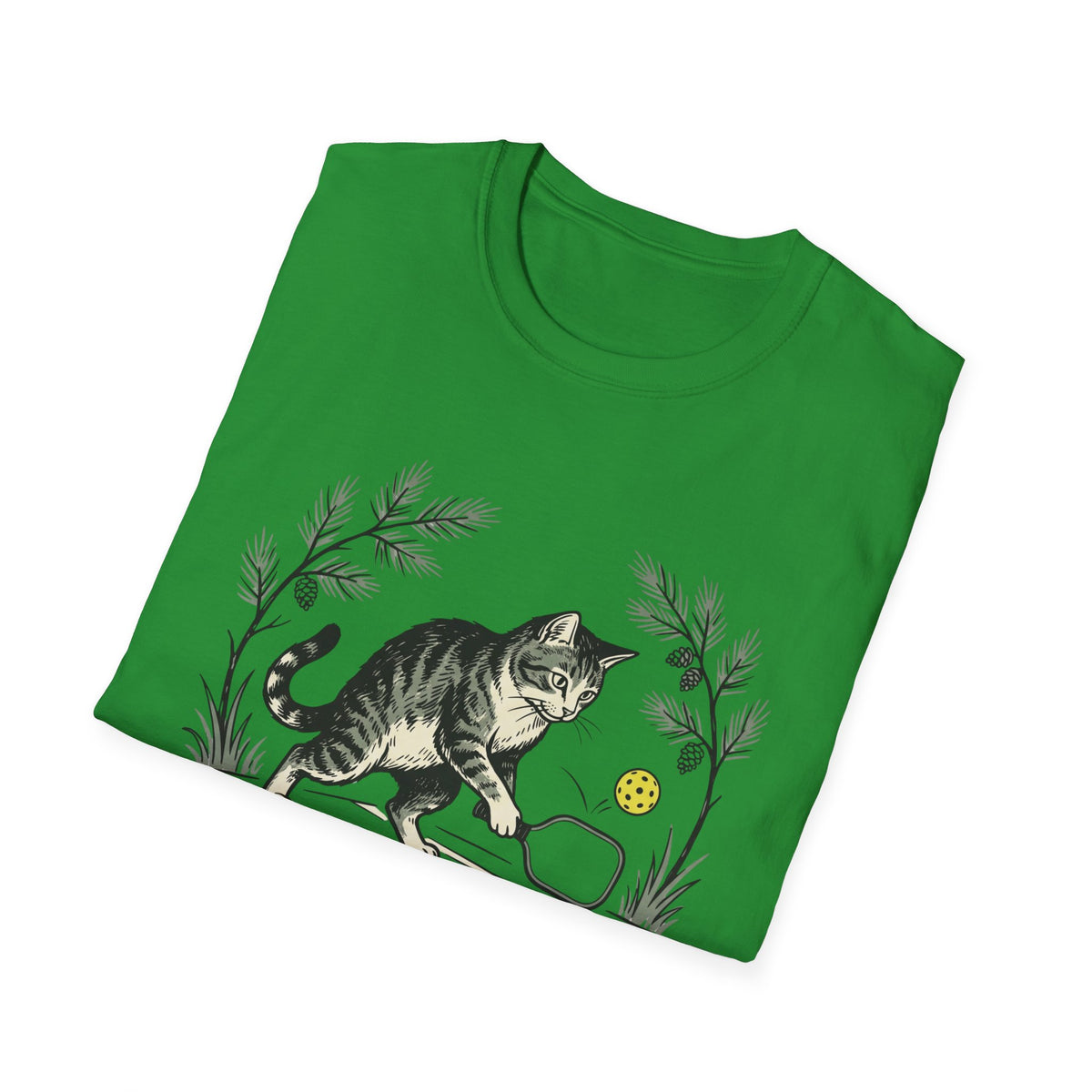 Cat playing pickleball T shirt