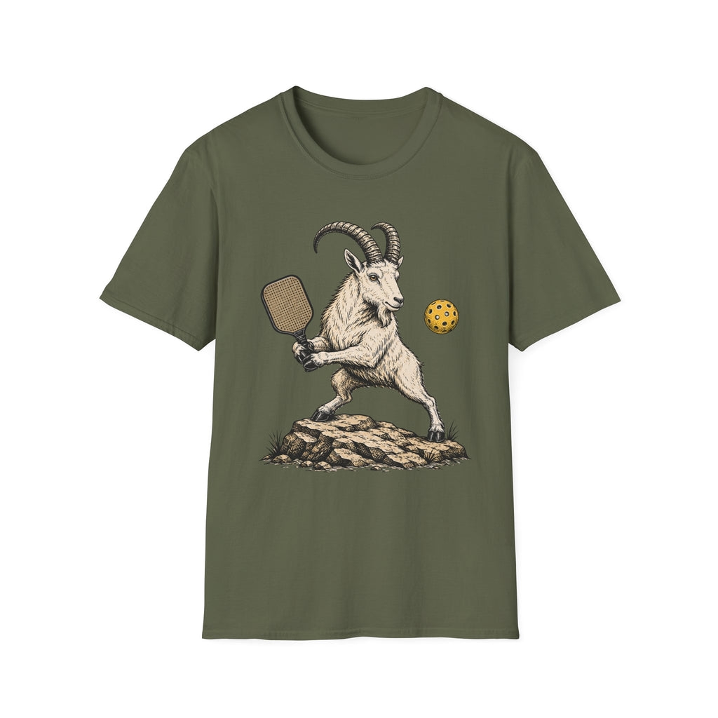 Mountain goat playing pickleball T shirt