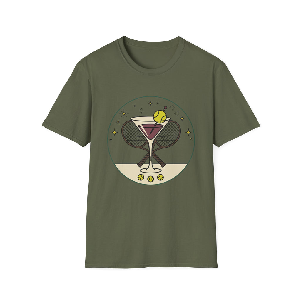 Tennis Wine Drink T Shirt
