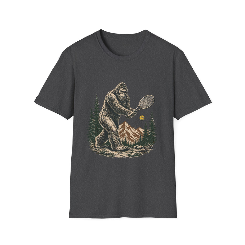 Big Foot playing Tennis T Shirt